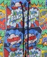Ragman Comic Graphics Swim Short Blauw-Multi