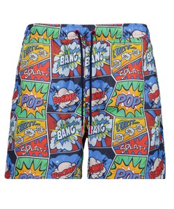 Ragman Comic Graphics Swim Short Blauw-Multi