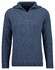 Ragman Cotton Troyer Zip Raglan Sleeve Trui Blauw Melange