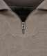 Ragman Cotton Troyer Zip Raglan Sleeve Trui Camel