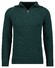 Ragman Cotton Troyer Zip Raglan Sleeve Trui Donker Groen
