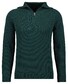 Ragman Cotton Troyer Zip Raglan Sleeve Trui Donker Groen