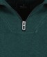 Ragman Cotton Troyer Zip Raglan Sleeve Trui Donker Groen