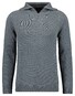 Ragman Cotton Troyer Zip Raglan Sleeve Trui Grijs Melange