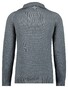 Ragman Cotton Troyer Zip Raglan Sleeve Trui Grijs Melange