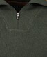 Ragman Cotton Troyer Zip Raglan Sleeve Trui Khaki