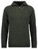 Ragman Cotton Troyer Zip Raglan Sleeve Trui Khaki