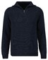 Ragman Cotton Troyer Zip Raglan Sleeve Trui Marine