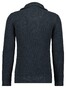 Ragman Cotton Troyer Zip Rib Knit Trui Asphalt