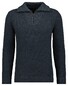 Ragman Cotton Troyer Zip Rib Knit Trui Asphalt