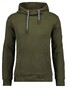 Ragman Drawstring Hoodie Sweat Trui Donker Groen