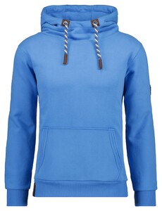 Ragman Drawstring Hoodie Sweat Trui Duivenblauw