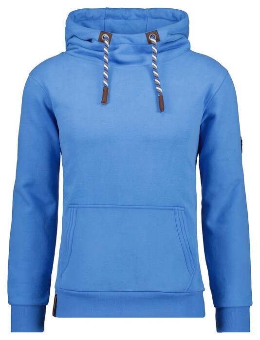 Ragman Drawstring Hoodie Sweat Trui Duivenblauw
