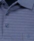 Ragman Duo Fine Line Soft Knit Easy Care Polo Azure