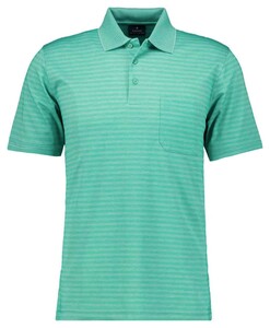 Ragman Duo Fine Line Soft Knit Easy Care Polo Pistache