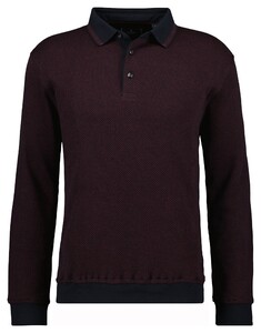 Ragman Fine Cotton Interlock Jacquard Pullover Black