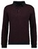 Ragman Fine Cotton Interlock Jacquard Pullover Black
