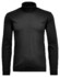 Ragman Fine Cotton Jersey Rollneck Shirt Long Sleeve Bottom Rib T-Shirt Black
