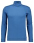Ragman Fine Cotton Jersey Rollneck Shirt Long Sleeve Bottom Rib T-Shirt Blauw