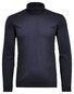 Ragman Fine Cotton Jersey Rollneck Shirt Long Sleeve Bottom Rib T-Shirt Donker Blauw