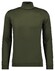 Ragman Fine Cotton Jersey Rollneck Shirt Long Sleeve Bottom Rib T-Shirt Donker Groen