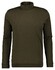 Ragman Fine Cotton Jersey Rollneck Shirt Long Sleeve Bottom Rib T-Shirt Green