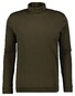 Ragman Fine Cotton Jersey Rollneck Shirt Long Sleeve Bottom Rib T-Shirt Groen