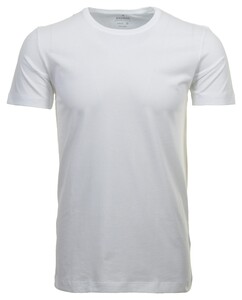 Ragman Fine Single Jersey Round Neck 2Pack Body Fit T-Shirt Wit