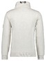 Ragman High Neck Drawstring Sweat Cardigan Zip Grey Melange