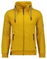 Ragman High Neck Drawstring Sweat Cardigan Zip Vest Maisgeel