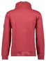 Ragman High Neck Drawstring Sweat Cardigan Zip Vest Vintage Red