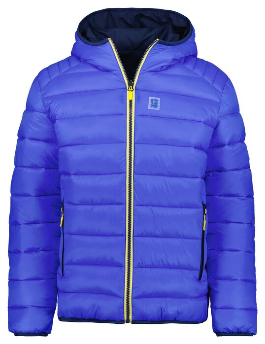 Ragman Hoodie Reversible Jacket Zipper Side Pockets Bright Night Blue