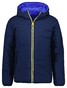 Ragman Hoodie Reversible Jacket Zipper Side Pockets Bright Night Blue