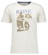 Ragman Iconic Graphic Cotton Round Neck T-Shirt Ecru