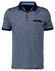 Ragman Jacquard Polo Mercerized Cotton Fine Structure Polo Blue Sapphire
