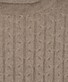 Ragman Knitted Cable Design Rollneck Cotton Cashmere Trui Camel