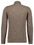 Ragman Knitted Cable Design Rollneck Cotton Cashmere Trui Camel