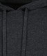 Ragman Knitted Cotton Cashmere Hoodie Drawstring Trui Antraciet