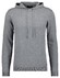 Ragman Knitted Cotton Cashmere Hoodie Drawstring Trui Grijs