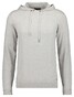 Ragman Knitted Cotton Cashmere Hoodie Drawstring Trui Licht Grijs