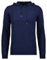 Ragman Knitted Cotton Cashmere Hoodie Drawstring Trui Marine