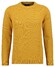 Ragman Knitted Round Neck Garment Wash Trui Pumpkin