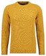 Ragman Knitted Round Neck Garment Wash Trui Pumpkin