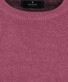 Ragman Knitted Round Neck Garment Wash Trui Rose Wine