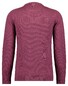 Ragman Knitted Round Neck Garment Wash Trui Rose Wine