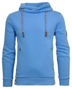 Ragman Light Summer Sweat Maseltov Drawstring Collar Pullover Light Blue