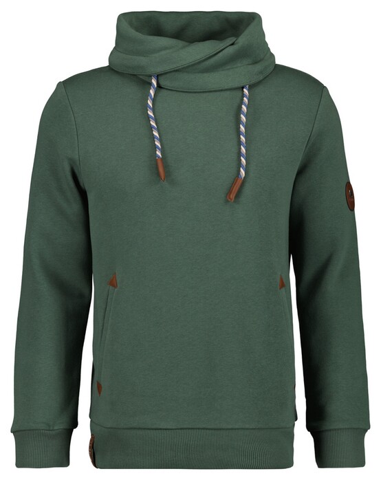 Ragman Light Summer Sweat Maseltov Drawstring Collar Trui Thyme