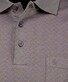 Ragman Long Sleeve Overdyed Jacquard Polo Antraciet