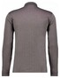 Ragman Long Sleeve Overdyed Jacquard Polo Antraciet