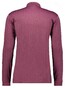 Ragman Long Sleeve Overdyed Jacquard Polo Berry